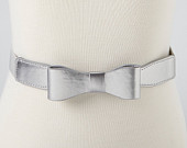 silver bow belt - Click Image to Close