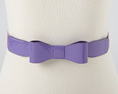 purple bow belt