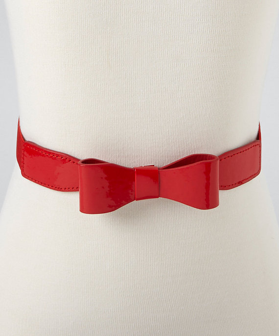 Red Bow Cinch Belt