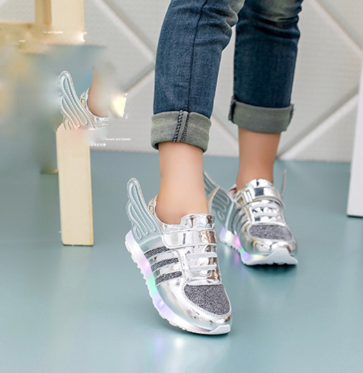 Chrome Wing Light Up Shoes